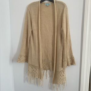 Tan Boho cardigan